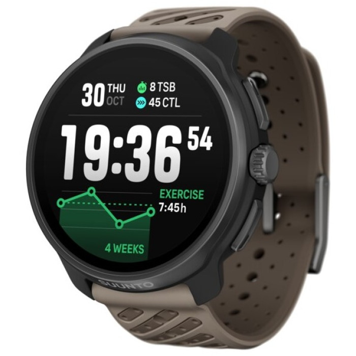 Suunto RACE 2 TITANIUM 49 мм черный-коричневый