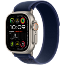 Apple Watch Ultra 2 2024 GPS + Cellular 49mm Natural Titanium Case with Blue Trail Loop - S/M,Model A2986<br>