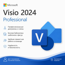 Электронная лицензия (ESD ключ) Microsoft Visio Professional 2024