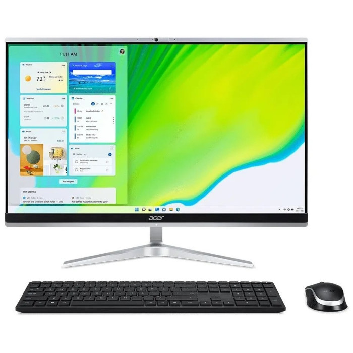 Моноблок Acer/Aspire C24-1650/Core i3/1115G4/3 GHz/8 Gb/SATA/1000 Gb/No ODD/Graphics/UHD/256 Mb/Windows 10/Home/64/23.8 ''/FHD/1920x1080 Pix/kbd/mouse
