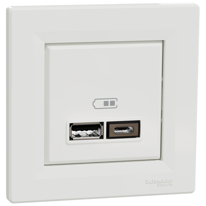 Розетка USB Schneider Electric EPH2700321, белый