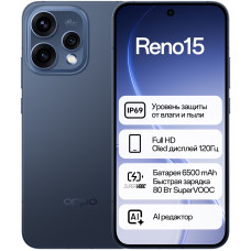 OPPO Reno15 5G 12 ГБ/512 ГБ синий