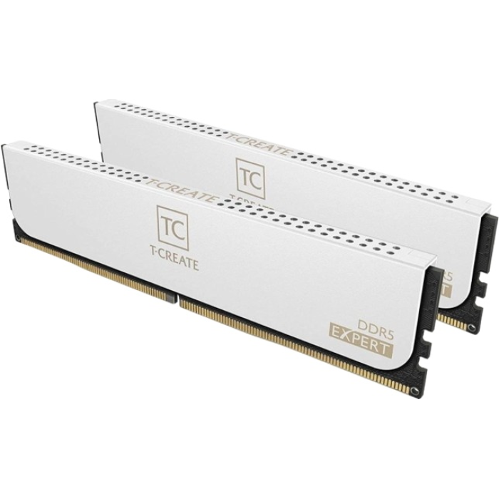Комплект модулей памяти TeamGroup Team T Create Expert DDR5 32Gb (16x2), 6400MHz, CL40, CTCWD532G6400HC40BDC01, White<br>331618