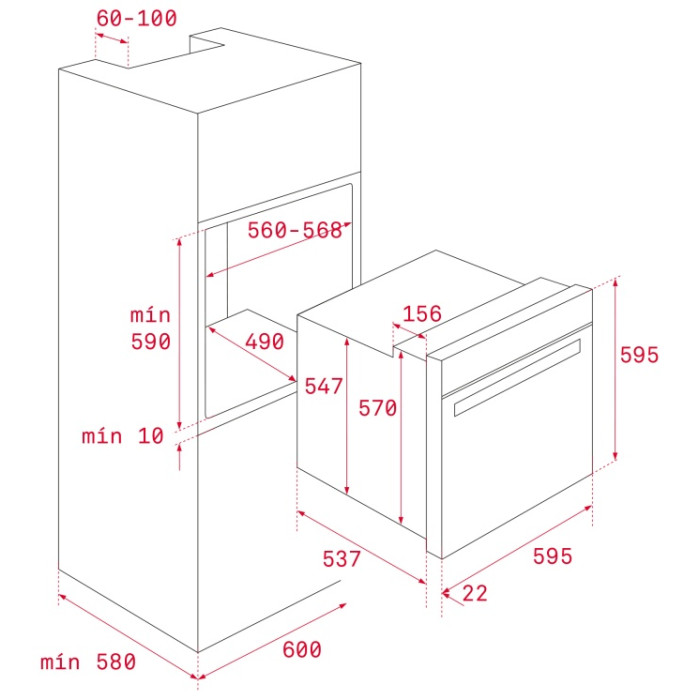 TEKA HRB 6400 AT черный, антрацит