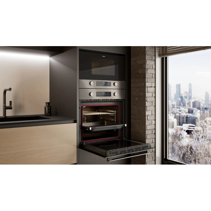 TEKA HSB 6450 SS черный, стальной