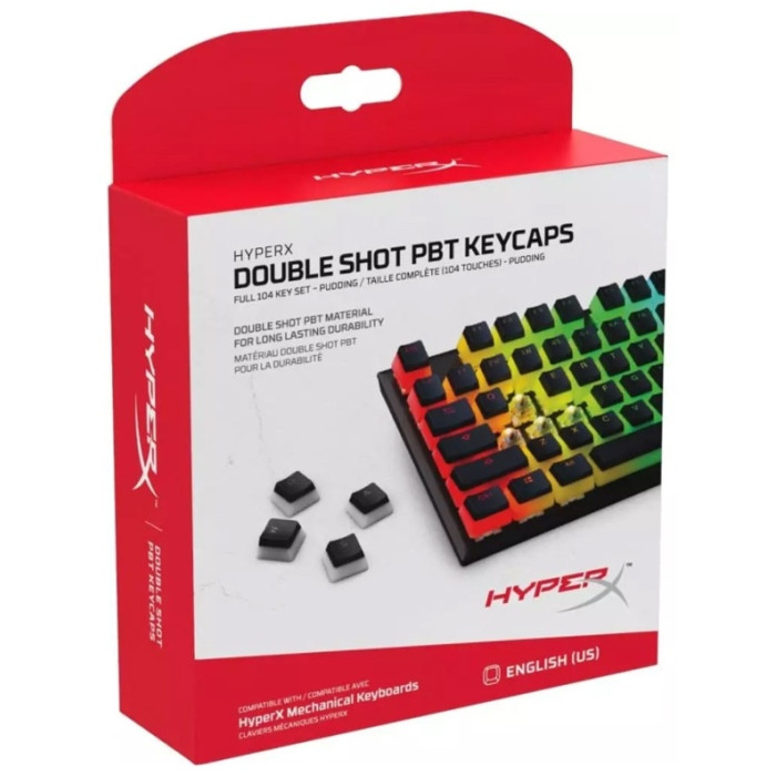 HyperX Pudding Keycaps Full Key Set 4P5P4AX#ACB