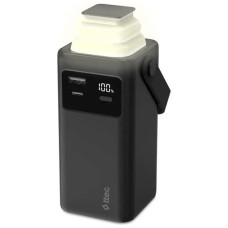 ttec ReCharger Extreme LCD 20.000mAh PD 20W Powerbank with Built-in USB-C & Lightning Cables, LED Torch, Carrying Handle Black
