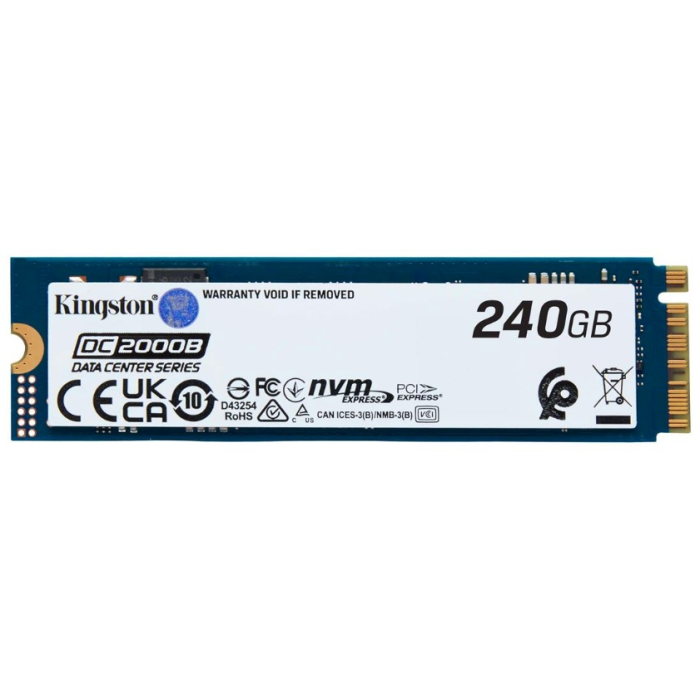 Твердотельный накопитель SSD 240 Gb, Kingston DC2000B, SEDC2000BYM8/240GB, M.2 PCIe Gen4 NVMe