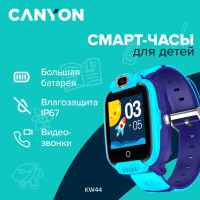 CANYON kids watch Jondy KW-44 4G Camera GPS Music Blue