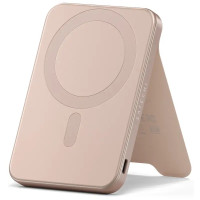 Внешний аккумулятор Satechi OntheGo Qi2 5K Magnetic Power Bank with Stand 5000 мАч 20 Вт розовый