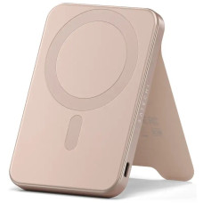 Внешний аккумулятор Satechi OntheGo Qi2 5K Magnetic Power Bank with Stand 5000 мАч 20 Вт розовый