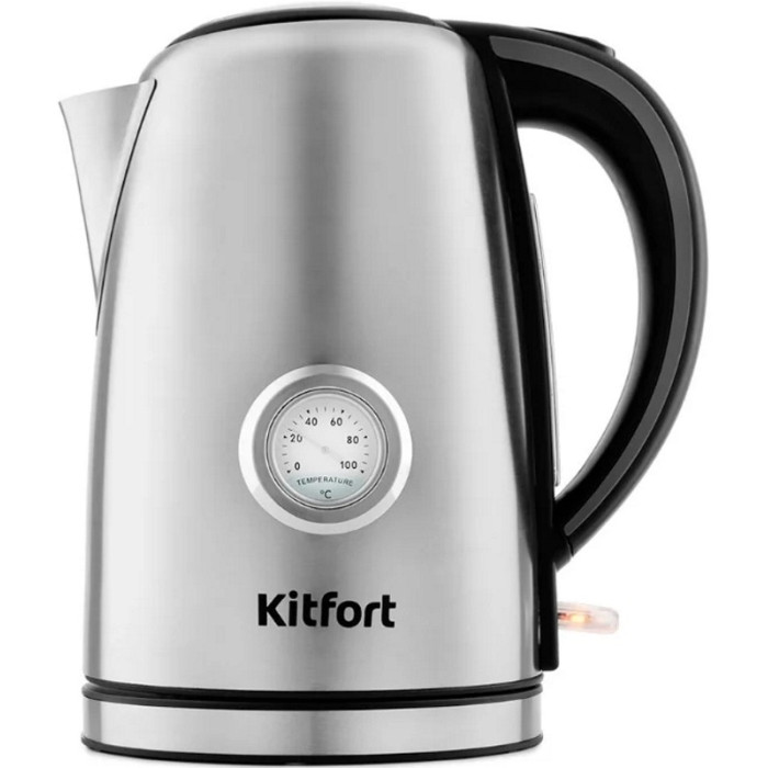 Электрочайник Kitfort KT-676 серебристый