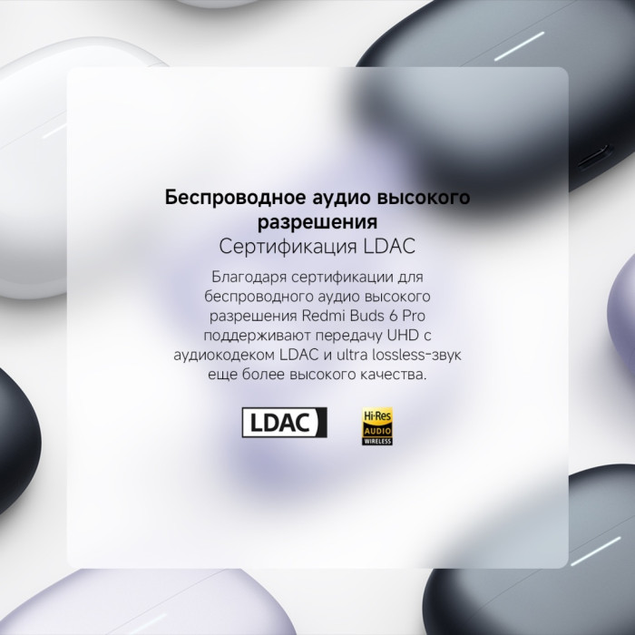 Xiaomi Redmi Buds 6 Pro белый