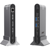 Док-станция Acer Type C Universal docking station 15in1, 2 x HDMI 4K 60Hz, 1 x DP 8k 30Hz,