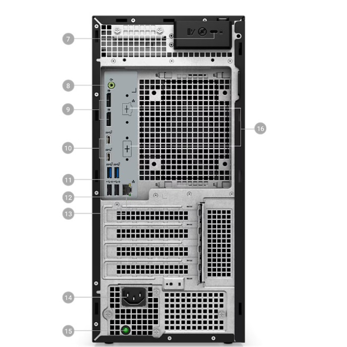 Рабочая станция Dell/Precision 3680 CTO Base/Tower/3г/Core i7/14700/2,1 GHz/32 Gb/PCIe NVMe SSD/1024 Gb/No ODD/GeForce/T1000/8 Gb/Windows 11/Pro<br>245523