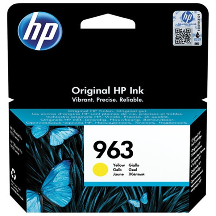 HP 963 Yellow Original Ink Cartridge для OfficeJet Pro 9010/9010e, 9020/9020e series<br>