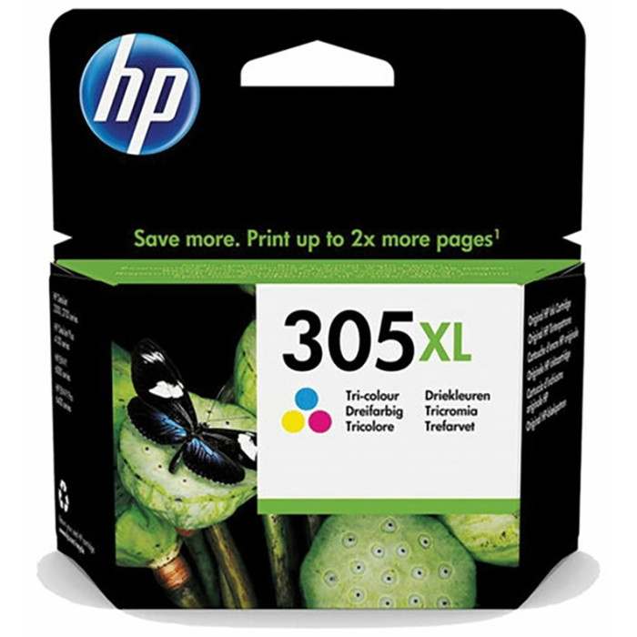 Картридж HP 305XL High Yield Tri-color Original Ink Cartridge для HP DeskJet 2300, 2700 / 2700e series, HP DeskJet Plus 4100/4100e series, HP ENVY 6010/6010e, 6020/6020e, 6030/6030e, 6050/6050e series, HP ENVY Pro 6400/6400e series<br>