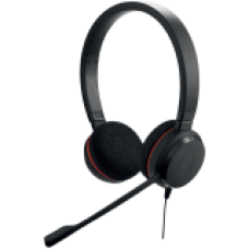 JABRA EVOLVE 20 UC Stereo USB Headband, Noise cancelling, USB connector, with mute-button and volume control on the cord, with foam ear cushion<br>