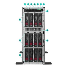 Сервер HPE/ML350 Gen11/1/Xeon Silver/4510 (12C/24T 30Mb)/2,4 GHz/1x32 Gb/4LFF/2x4TB SATA/4x1GbE/2x1000W Titanium 249902
