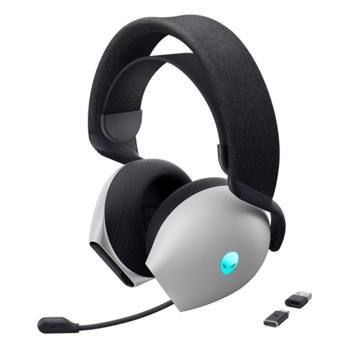 Alienware Tri-Mode Wireless Gaming Headset AW725H - Lunar Light