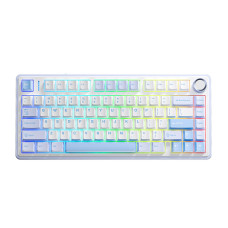 KeyBoard Bluetooth, Aula F75, BT/wireless/Type C, mechanical, White+Blue+Purple