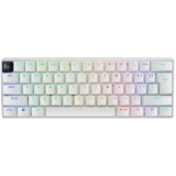 LOGITECH G PRO X 60 LIGHTSPEED Wireless Gaming Keyboard (Tactile) - WHITE - US INT'L - 2.4GHZ/BT - EMEA28-935 - TACTILE SWITCH<br>