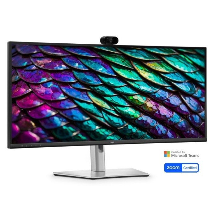 Dell Pro P 34 USB-C Hub Webcam Monitor - P3426WEB/34'/3440 x 1440/UW-QHD/21:9/178/1xDP, 1xHDMI, 3xUSB-A, USB-B, 3xUSB-C/1xRJ45/Speaker/War 3Yrs