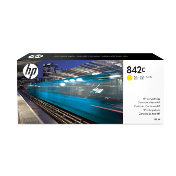 Картридж HP Europe/842C PageWide XL/Струйный/№842/Жёлтый/775 мл<br>224279