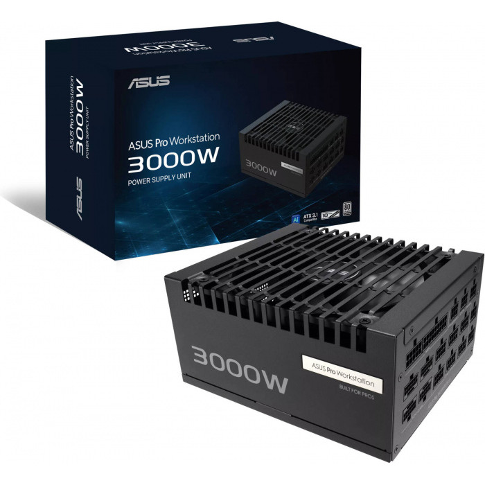 Блок питания для рабочих станций ASUS-PRO-WS-3000P, 3000W, Full Modular, 80+ PLATINUM, BOX