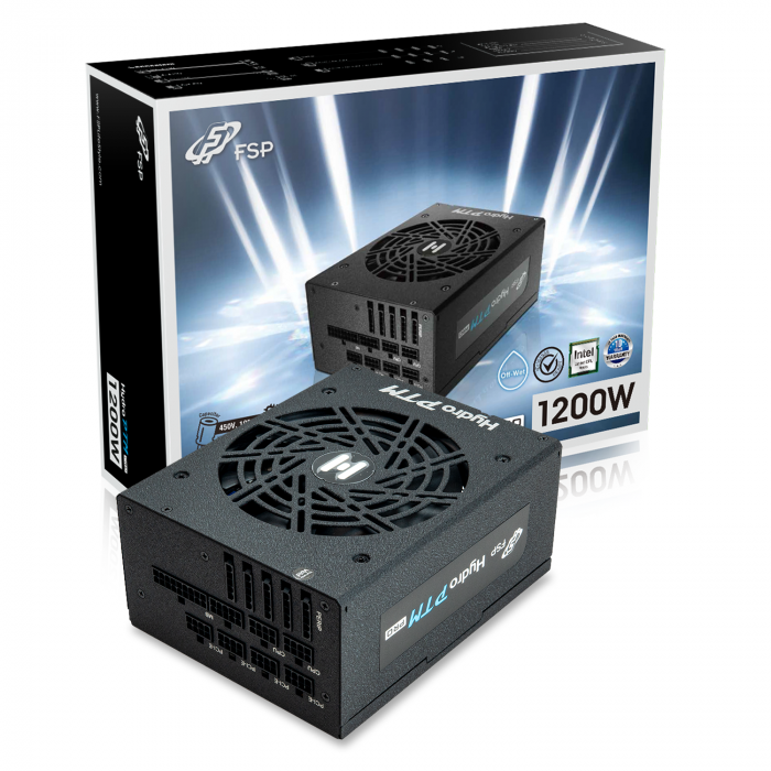 БП FSP Hydro PTM PRO ATX3.0,HPT2-1200M Gen5, 1200W, 80 PLUS Platinum, Full Modular, ATX12V V3.0, PCIe 5.0, Black, Retail<br>328536