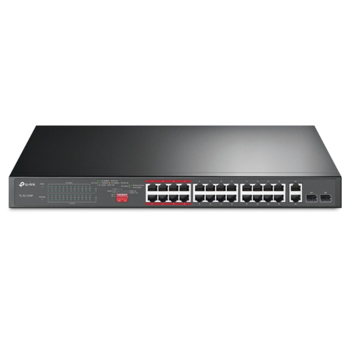 Коммутатор TP-Link/TL-SL1226P 24PoE+ 250Wt/28 port/10/100/1000