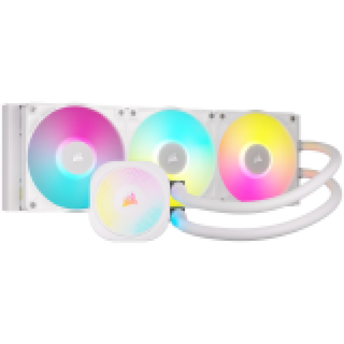 CORSAIR iCUE LINK TITAN 360 RX RGB White AIO, 360mm Radiator, Liquid CPU Cooler<br>