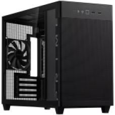 ASUS Prime AP201 Tempered Glass MicroATX Case Black - stylish 33-liter MicroATX case with tool-free side panels, with support for 360 mm coolers, graphics cards up to 338 mm long, and standard ATX PSUs<br>