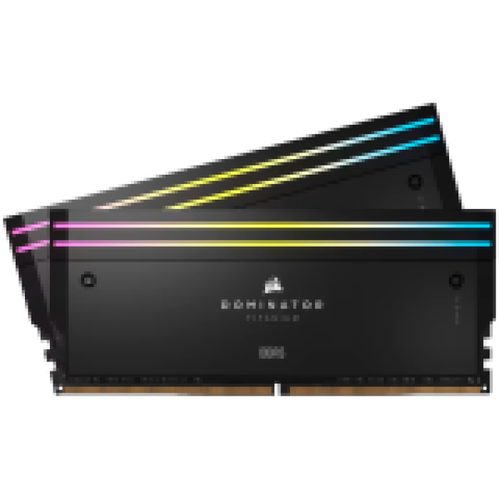 CORSAIR DOMINATOR TITANIUM 48GB (2 x 24GB) DDR5 7200 CL36-46-46-116 1.40V Intel XMP - BLACK<br>