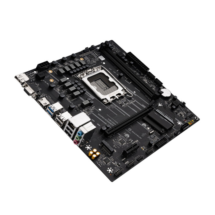 MB Socket1700, MATX, iH610 (DP+HDMI+VGA), MaxSun H610M , 2DDR4, PCIx16, PCIx1