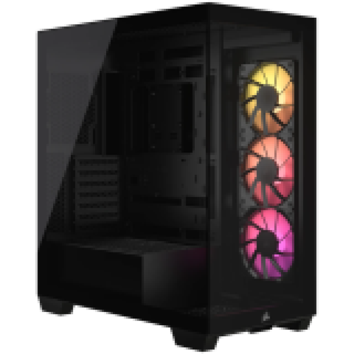 Corsair 3500X ARGB Tempered Glass Mid-Tower, Black<br>