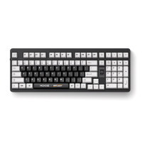 KeyBoard Bluetooth, MCHOSE UT98-1, Icy Creamsicle Switch, BT5.0/USB-C/2.4GHz, 10000mAh, Black-White
