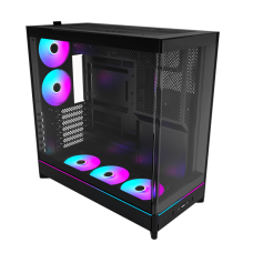Корпус Montech HS02 PRO (B) ATX/Micro-ATX/Mini-ITX (Back-Connected MB) 2xUSB 1xType-C 1xAudio Черный