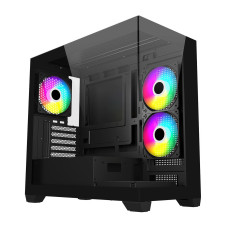Case ATX midi tower FSP S340-BA, (без БП), Black