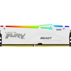 Оперативная память 32GB DDR5 5200MHz Kingston FURY Beast White RGB XMP CL40 KF552C40BWA-32