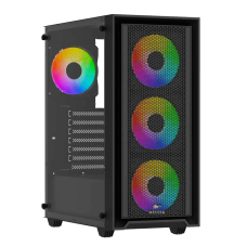 Корпус Wintek Apollo 802-B-M TG, ATX/Micro ATX, USB 1 3.0/2 2.0, HD+Mic, 4 12cm ARGB (контроллер + пульт д/у в комплекте), чёрный 29912