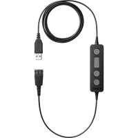 Jabra LINK 260<br>Jabra Link 260 extends the capabilities of your wired Jabra.
The QD (Quick Disconnect) headset provides call management and
improves sound. The USB adapter allows you to use
A headset for a Jabra desktop phone in combination with a softp