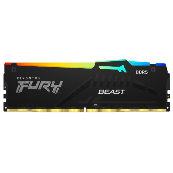 Оперативная память 16GB DDR5 6000MHz Kingston FURY Beast Black RGB EXPO CL36 KF560C36BBE2A-16