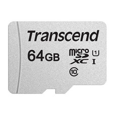 Карта памяти MicroSD 64GB Class 10 U1 Transcend TS64GUSD300S<br>Внешний вид
Размеры (макс.)	11 mm x 15 mm x 1 mm (0.43