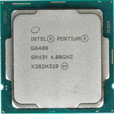 Процессор Intel Pentium G6400 4,0 GHz 4Mb 2/4 Comet Lake UHD Graphics 610 58W FCLGA1200 Tray 24979