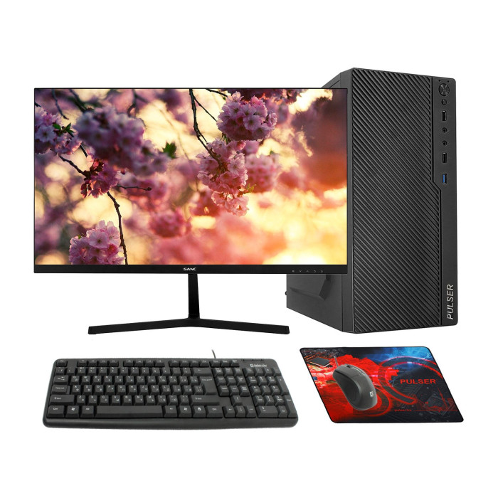 Core i5-14400-2.5GHz/H610/RAM 16GB/SSD 512GB (M.2)/no DVD/400W/Монитор 23.8' Sanc 120Hz/