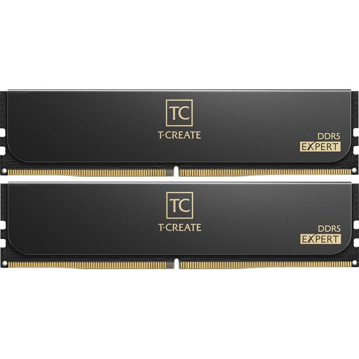 Комплект модулей памяти TeamGroup Team T Create Expert DDR5 32Gb (16x2), 6400MHz, CL40, CTCED532G6400HC40BDC01, Black<br>331617