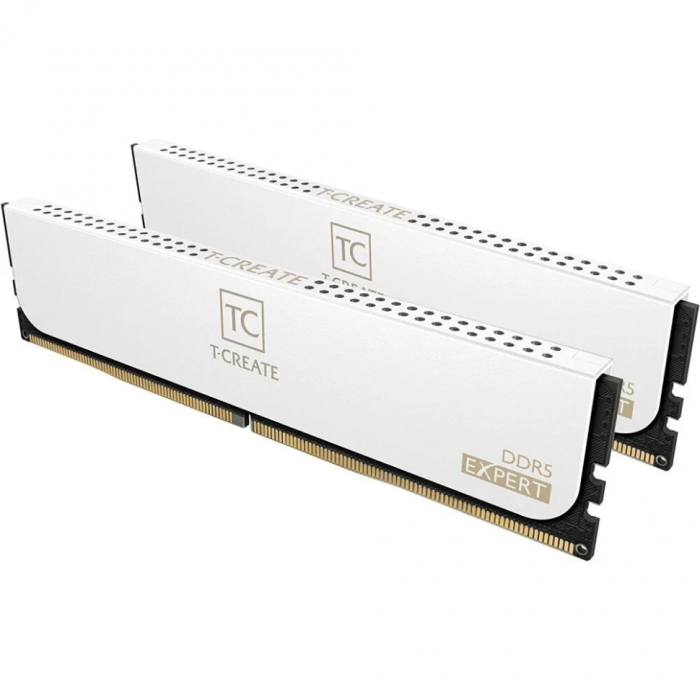 Комплект модулей памяти TeamGroup Team T Create Expert DDR5 32Gb (16x2), 6400MHz, CL40, CTCWD532G6400HC40BDC01, White<br>331618
