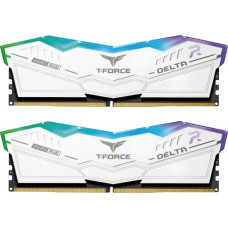 Комплект модулей памяти TeamGroup Team T Force Delta RGB DDR5 64Gb (32x2), 6000MHz, CL38, FF4D564G6000HC38ADC01, WHITE<br>331627