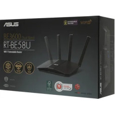 Маршрутизатор ASUS RT-BE58U BE3600,Wi-Fi 7,2GHz quad-core CPU,2.5G RJ45 WAN,Smart AiMesh,4K-QAM,RJ45 Gb LANx4,USB3.1<br>320404